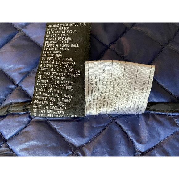 NuAge Sport Jacket Womens Medium Blue 100% Nylon Light Packable Down Puffer Coat - Picture 7 of 12